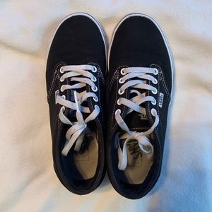 Black and white vans
